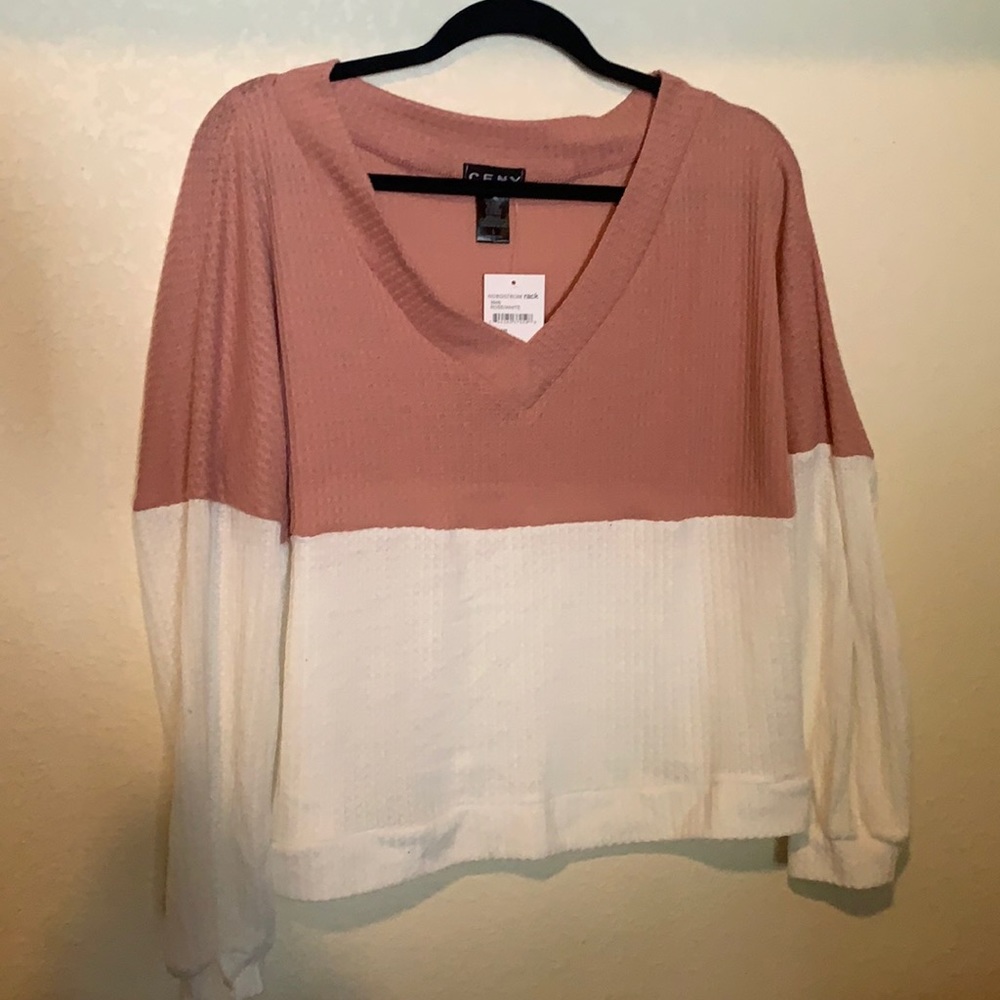 Color block sweater